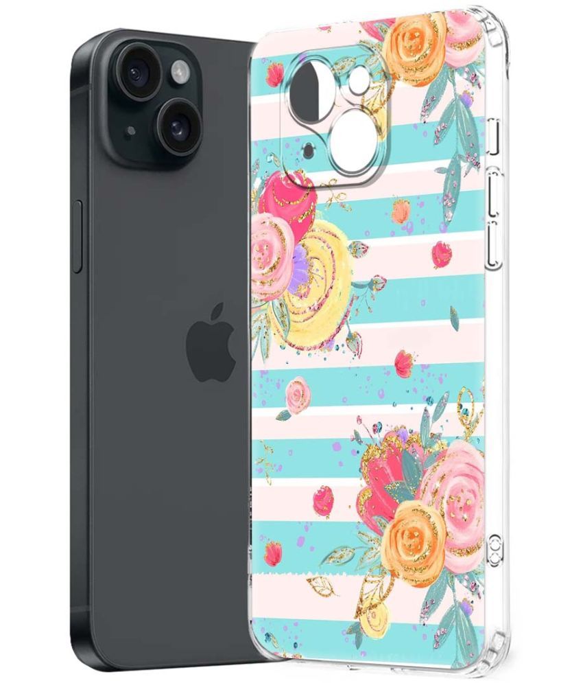     			Fashionury Multicolor Printed Back Cover Silicon Compatible For Apple iPhone 15 Plus ( Pack of 1 )