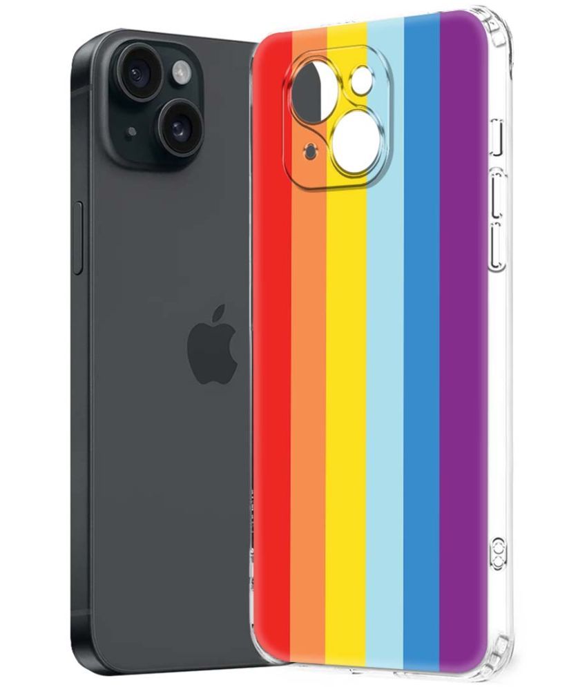     			Fashionury Multicolor Printed Back Cover Silicon Compatible For Apple iPhone 15 Plus ( Pack of 1 )