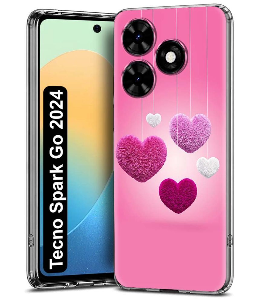     			Fashionury Multicolor Printed Back Cover Silicon Compatible For Tecno Spark Go 2024 ( Pack of 1 )