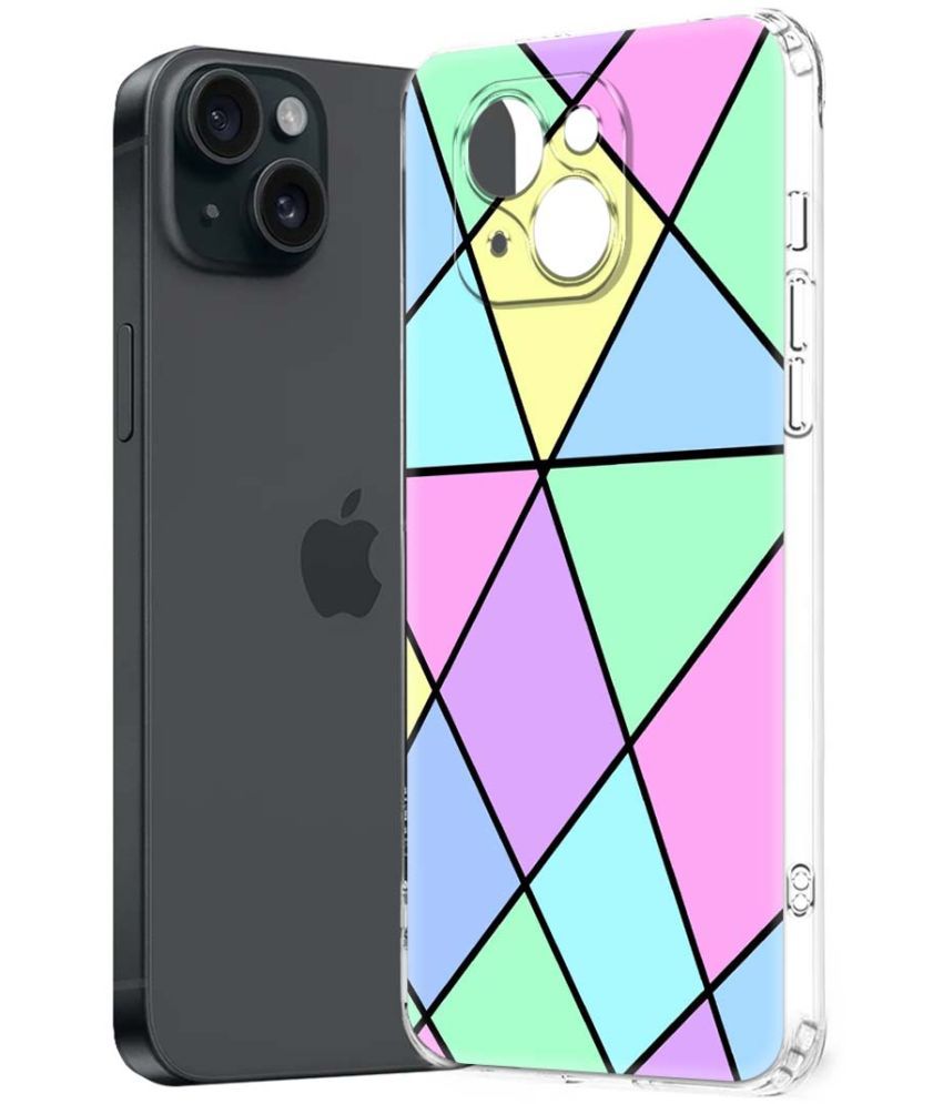     			Fashionury Multicolor Printed Back Cover Silicon Compatible For Apple iPhone 15 Plus ( Pack of 1 )