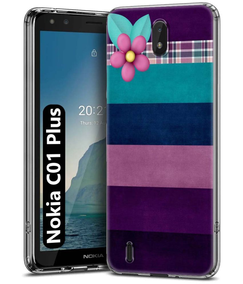     			NBOX Multicolor Printed Back Cover Silicon Compatible For Nokia C01 Plus ( Pack of 1 )