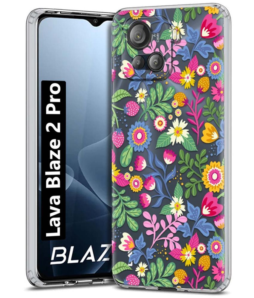     			NBOX Multicolor Printed Back Cover Silicon Compatible For Lava Blaze 2 Pro ( Pack of 1 )