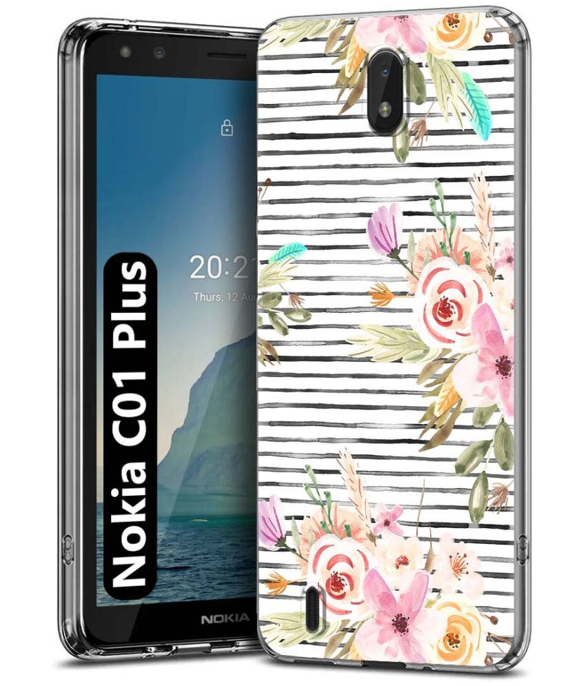     			NBOX Multicolor Printed Back Cover Silicon Compatible For Nokia C01 Plus ( Pack of 1 )