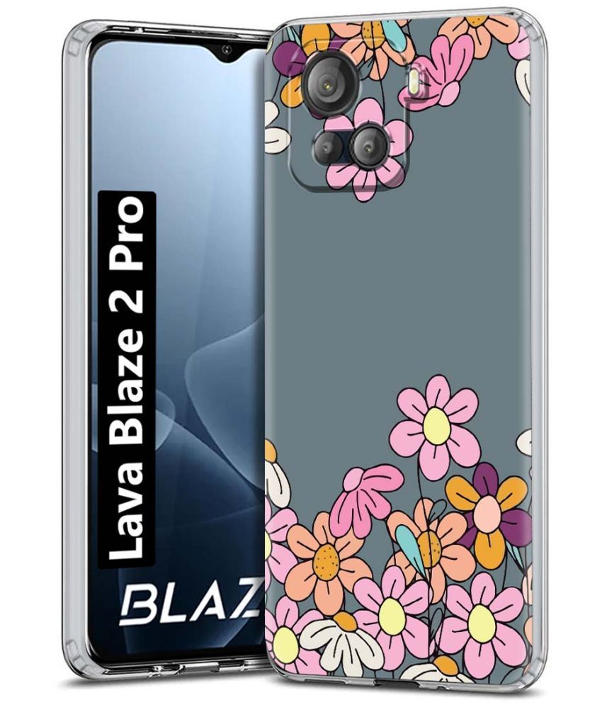     			NBOX Multicolor Printed Back Cover Silicon Compatible For Lava Blaze 2 Pro ( Pack of 1 )