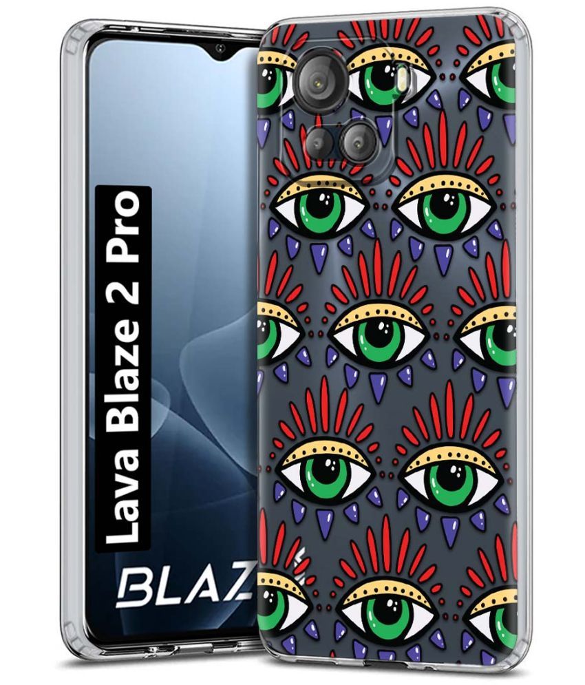     			NBOX Multicolor Printed Back Cover Silicon Compatible For Lava Blaze 2 Pro ( Pack of 1 )