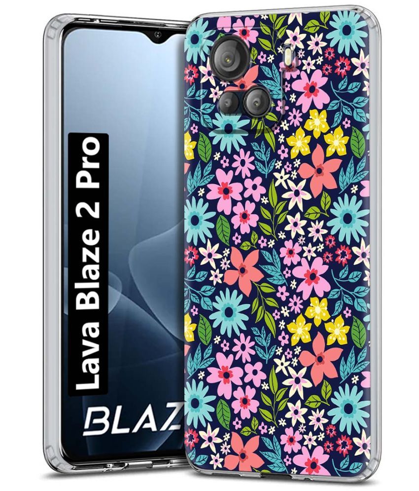     			NBOX Multicolor Printed Back Cover Silicon Compatible For Lava Blaze 2 Pro ( Pack of 1 )