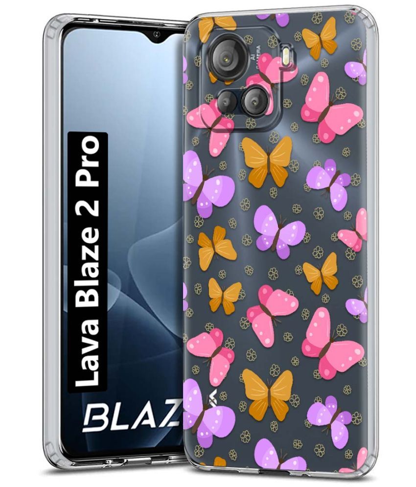     			NBOX Multicolor Printed Back Cover Silicon Compatible For Lava Blaze 2 Pro ( Pack of 1 )