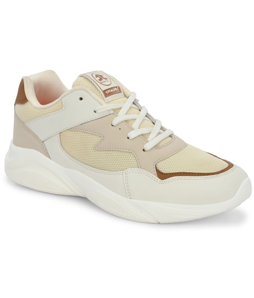     			OFF LIMITS ROGER Cream Men's Sports Running Shoes