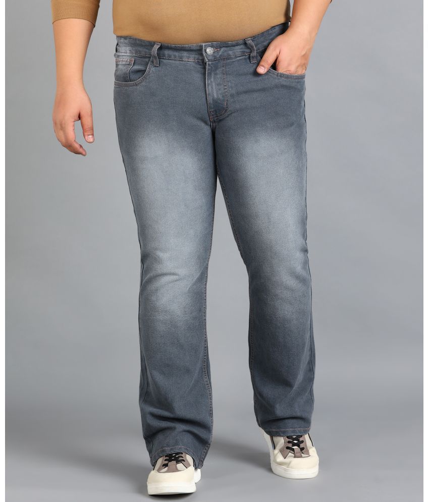     			Urbano Plus Regular Fit Bootcut Men's Jeans - Grey ( Pack of 1 )
