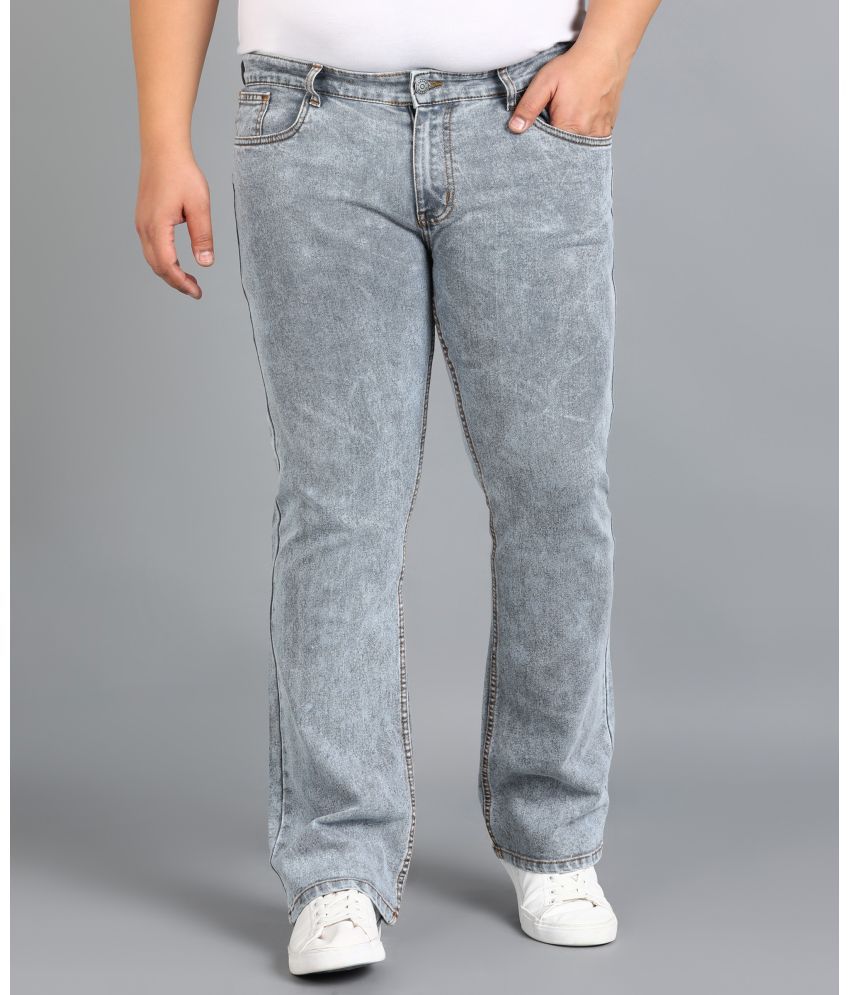     			Urbano Plus Regular Fit Bootcut Men's Jeans - Light Grey ( Pack of 1 )