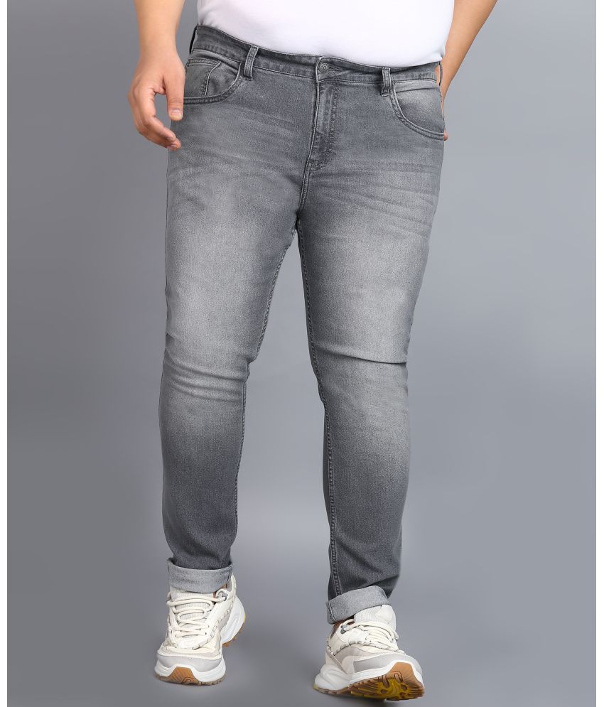     			Urbano Plus Regular Fit Washed Men's Jeans - Light Grey ( Pack of 1 )