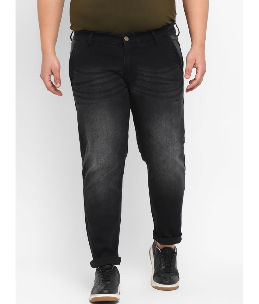     			Urbano Plus Regular Fit Washed Men's Jeans - Black ( Pack of 1 )