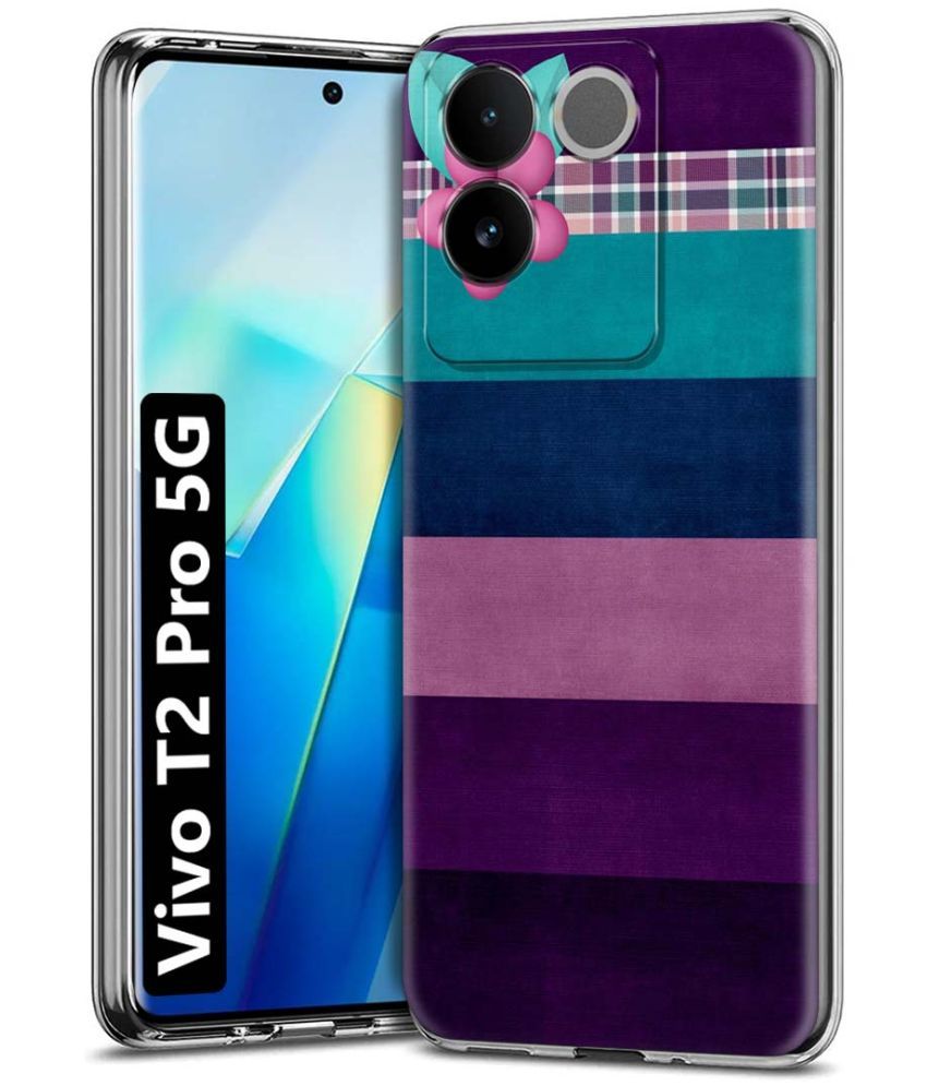     			Fashionury Multicolor Printed Back Cover Silicon Compatible For Vivo T2 Pro 5G ( Pack of 1 )