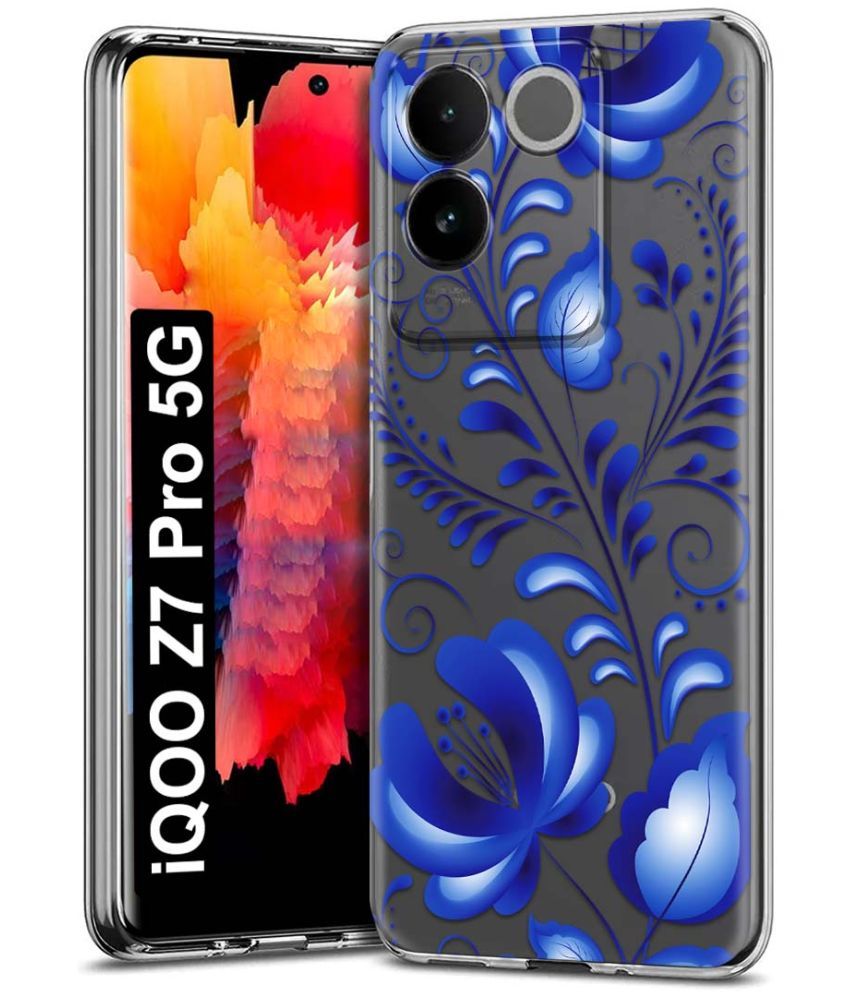     			Fashionury Multicolor Printed Back Cover Silicon Compatible For iQOO Z7 Pro 5G ( Pack of 1 )