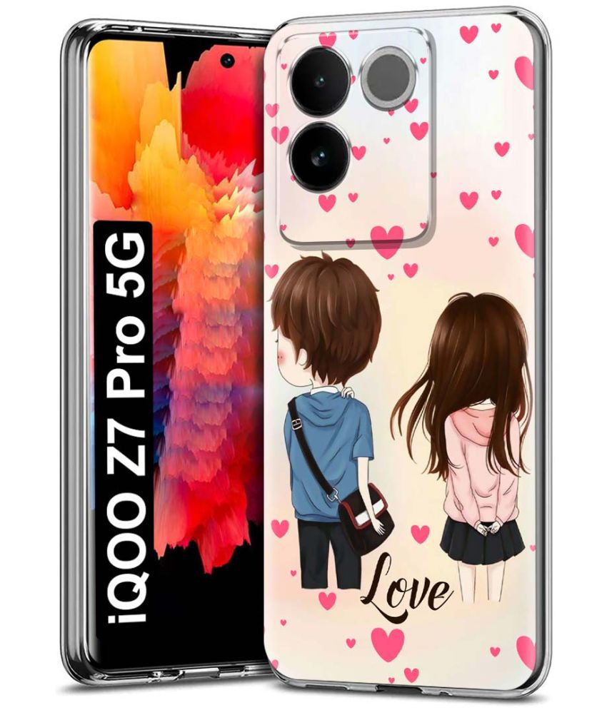     			Fashionury Multicolor Printed Back Cover Silicon Compatible For iQOO Z7 Pro 5G ( Pack of 1 )