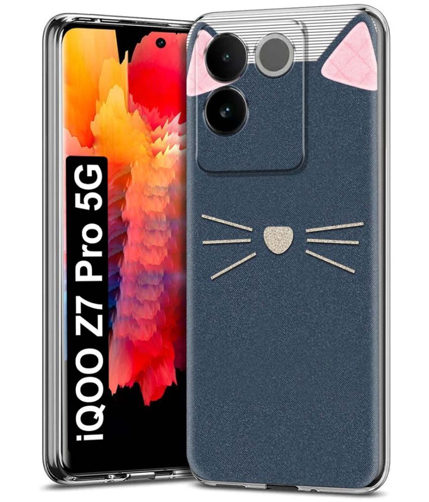     			Fashionury Multicolor Printed Back Cover Silicon Compatible For iQOO Z7 Pro 5G ( Pack of 1 )