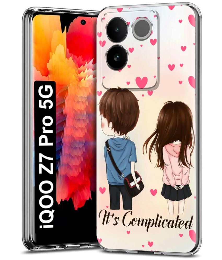     			Fashionury Multicolor Printed Back Cover Silicon Compatible For iQOO Z7 Pro 5G ( Pack of 1 )