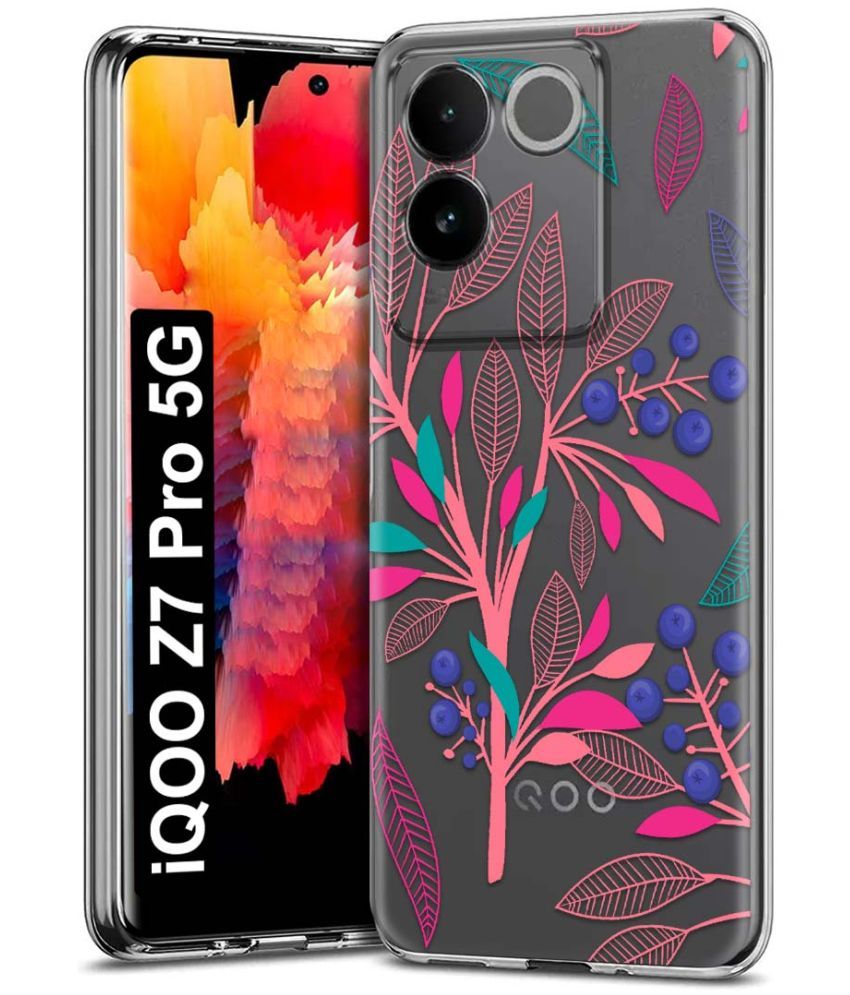     			Fashionury Multicolor Printed Back Cover Silicon Compatible For iQOO Z7 Pro 5G ( Pack of 1 )