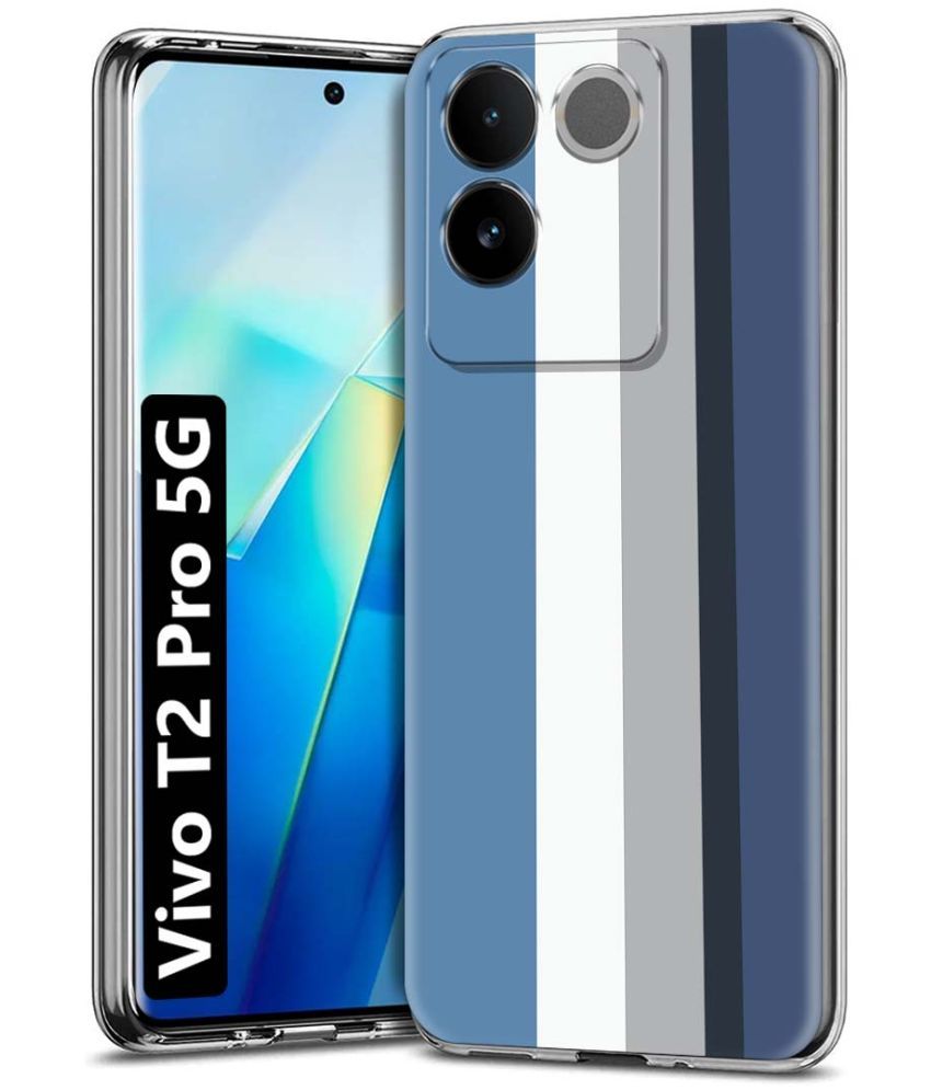     			Fashionury Multicolor Printed Back Cover Silicon Compatible For Vivo T2 Pro 5G ( Pack of 1 )