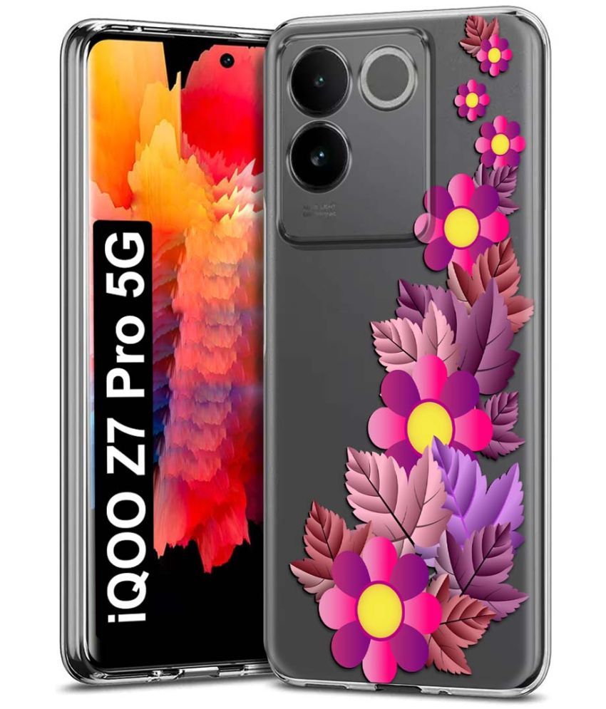     			Fashionury Multicolor Printed Back Cover Silicon Compatible For iQOO Z7 Pro 5G ( Pack of 1 )