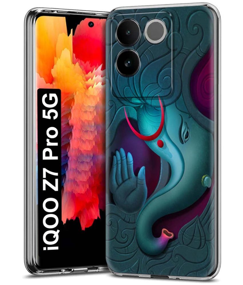     			Fashionury Multicolor Printed Back Cover Silicon Compatible For iQOO Z7 Pro 5G ( Pack of 1 )