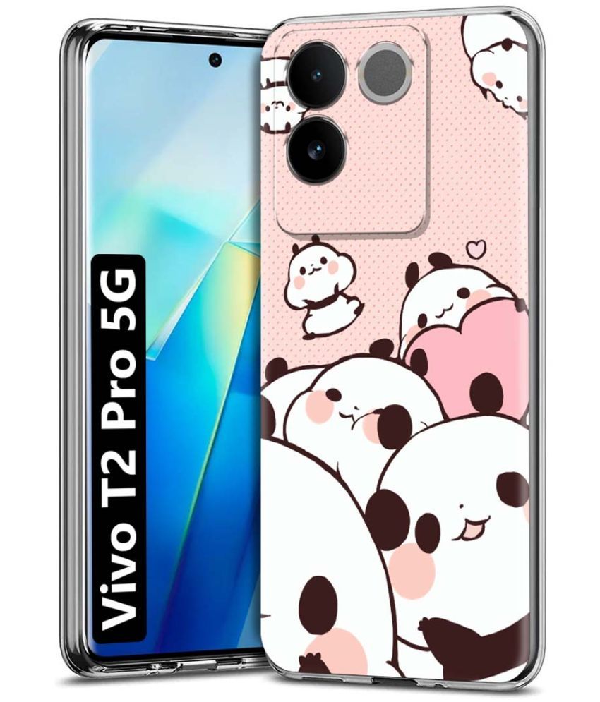     			Fashionury Multicolor Printed Back Cover Silicon Compatible For Vivo T2 Pro 5G ( Pack of 1 )