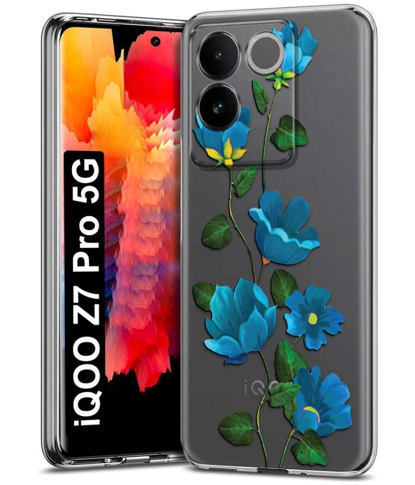     			Fashionury Multicolor Printed Back Cover Silicon Compatible For iQOO Z7 Pro 5G ( Pack of 1 )