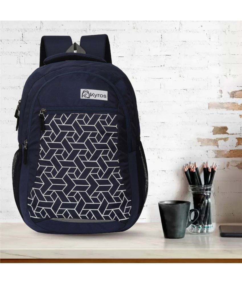     			Kyros Blue Polyester Backpack ( 40 Ltrs )