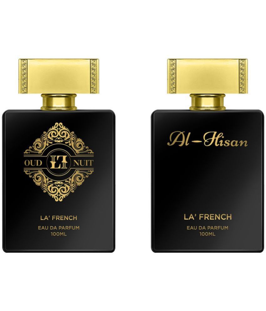     			LA FRENCH Al Hisan & Oud Nuit Eau De Parfum (EDP) For Unisex 200ml ( Pack of 2 )