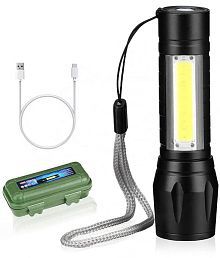 GEEO - 1W Rechargeable Flashlight Torch ( Pack of 1 )