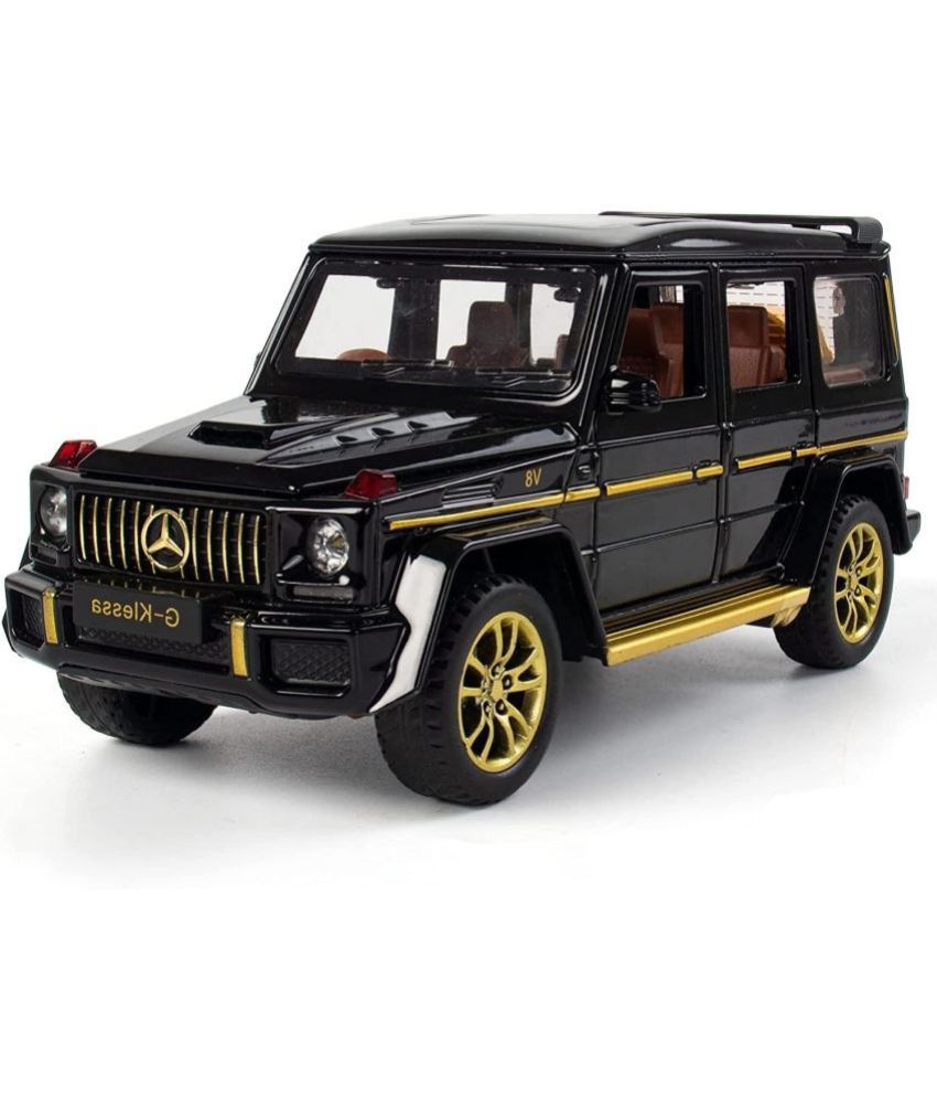     			Alloy Metal Pull Back Die-cast Car Scale Model with Sound Light Mini Auto Toy for Kids Metal Model Toy Car with Sound and Light【MULTICOLOR】 (1.32- AMG G63 - MULTICOLOR)
