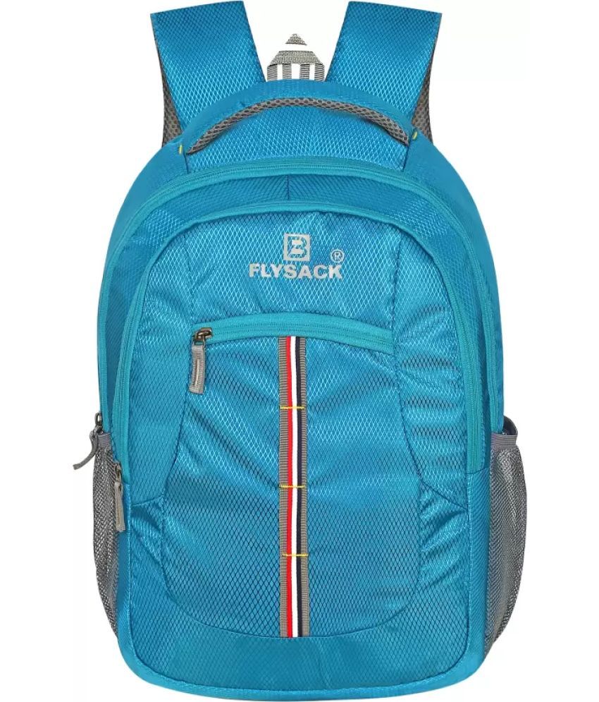     			FLYSACK Light Blue PU Backpack ( 40 Ltrs )