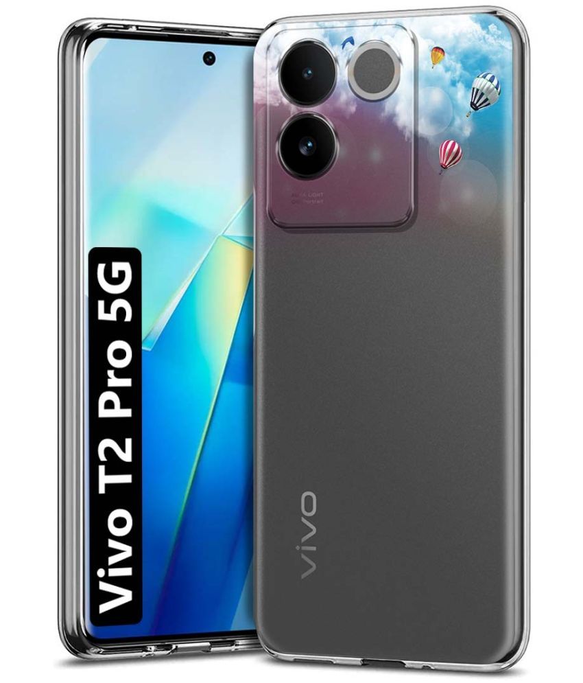     			Fashionury Multicolor Printed Back Cover Silicon Compatible For Vivo T2 Pro 5G ( Pack of 1 )