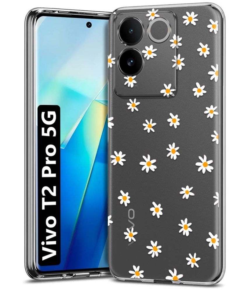     			Fashionury Multicolor Printed Back Cover Silicon Compatible For Vivo T2 Pro 5G ( Pack of 1 )