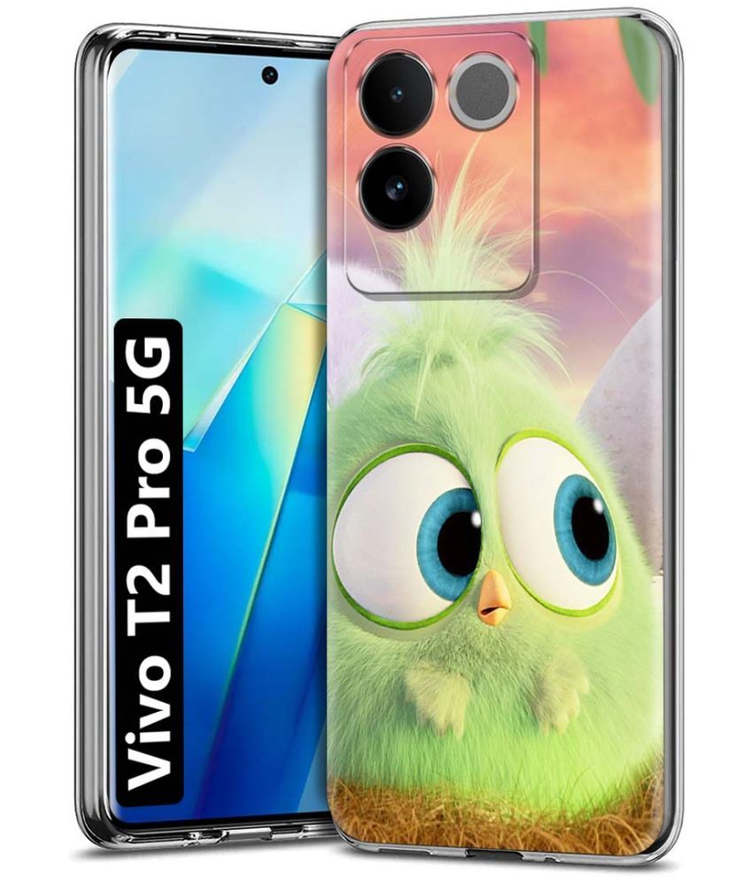     			Fashionury Multicolor Printed Back Cover Silicon Compatible For Vivo T2 Pro 5G ( Pack of 1 )