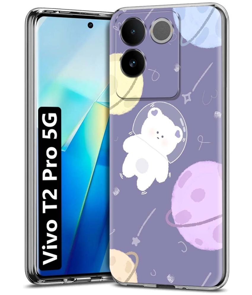     			Fashionury Multicolor Printed Back Cover Silicon Compatible For Vivo T2 Pro 5G ( Pack of 1 )