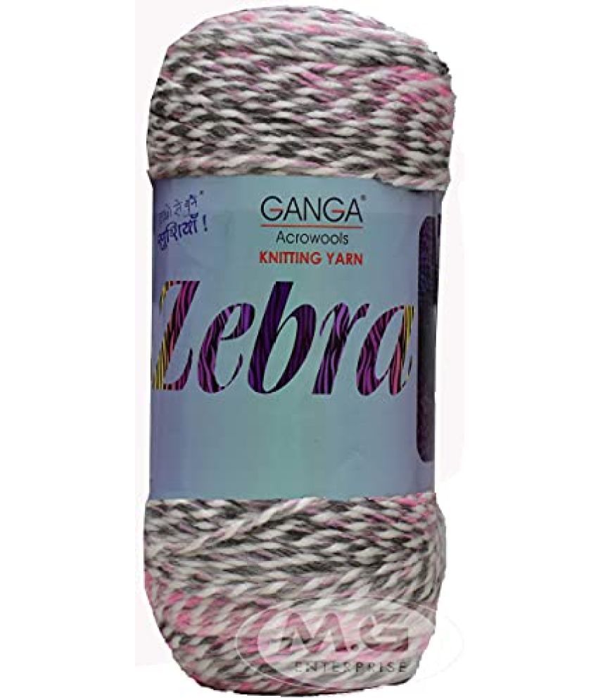     			Ganga Acrowool Knitting Yarn Wool, Pink 150 gm Woolen Crochet Yarn Thread. Best Used with Knitting Needles, Crochet Needles. Best Woolen Thread. AGD