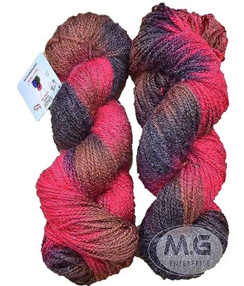     			Ganga Glow Knitting Yarn Wool, mehroon 600 gm Woolen Crochet Yarn Thread. Best Used with Knitting Needles, Crochet Needles. Ganga Wool Yarn for Knitting. Best Woolen Thread. Shade no -3