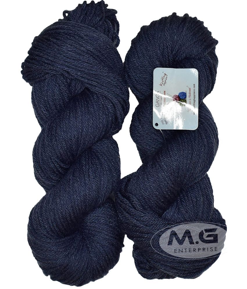     			Ganga Knitting Yarn Thick Chunky Wool, ALI Light Grey 200 gm Best Used with Knitting Needles, Crochet Needles Wool Yarn for Knitting - bi