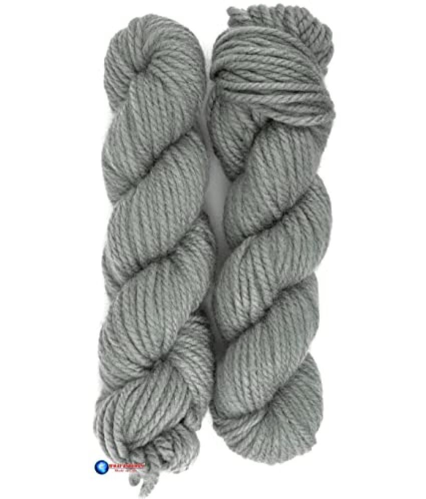     			NTGS Ganga Knitting Yarn Thick Chunky Wool, Motu Steel Grey 500 gm Best Used with Knitting Needles, Crochet Needles Wool Yarn for Knitting. by Ganga