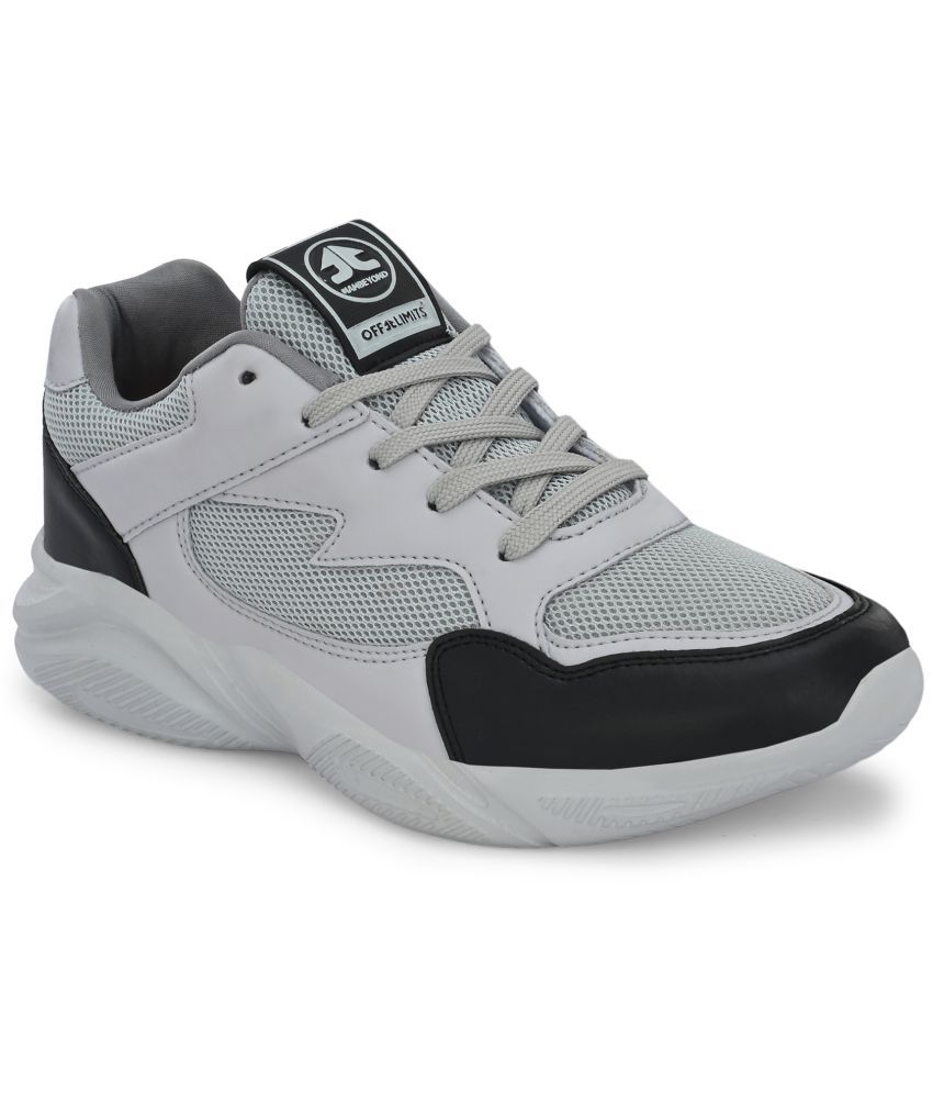     			OFF LIMITS - Light Grey Women's Running Shoes