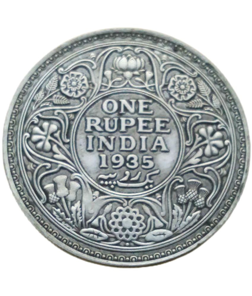     			ONE RUPEES 1935 BRITISH INDIA SILVER COIN