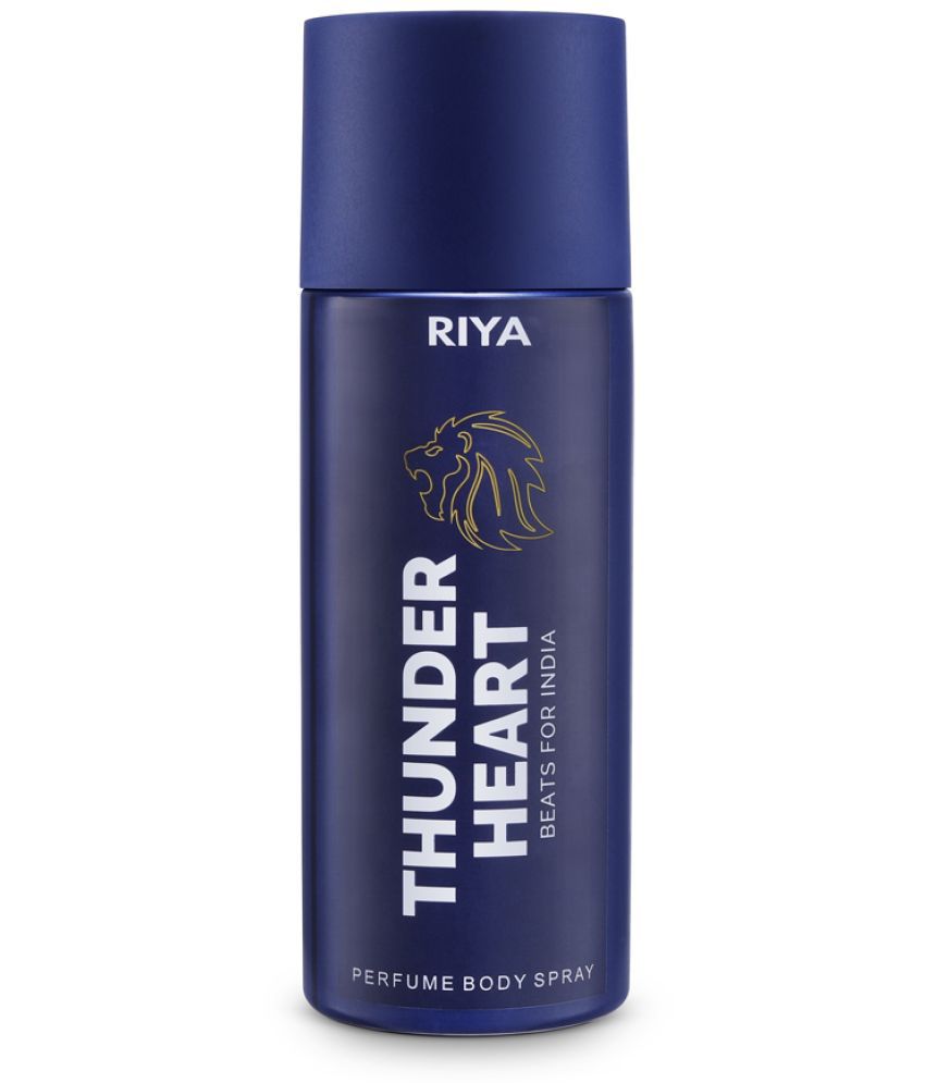     			Riya Thunderheart Blue Deodorant Spray for Unisex 150 ml ( Pack of 1 )