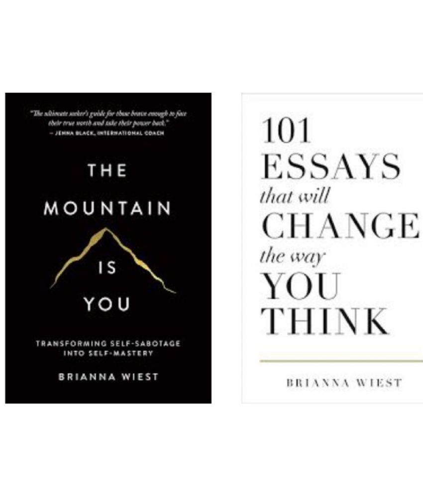     			The Mountain Is You , 101 Essays That Will Change The Way You Think (Brianna Wiest Combo)