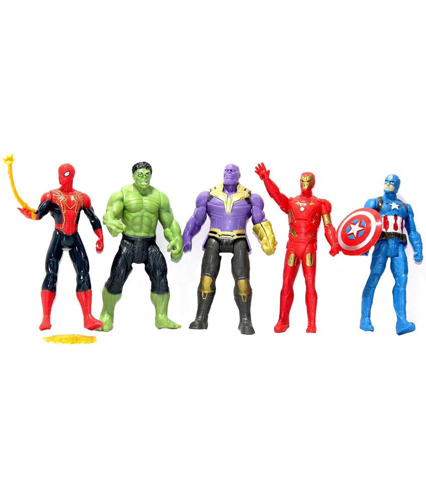     			WOW Toys - Delivering Joys of Life Pack of 5 Super Hero Action Figures for Kids, Multicolour