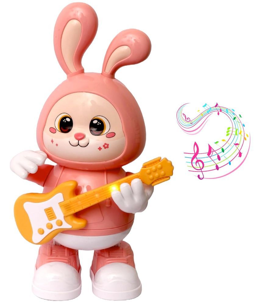     			WOW Toys - Delivering Joys of Life Musical Rabbit Guitarist Toy with Dazzling Lights, Pack of 1, Colour as per Stock