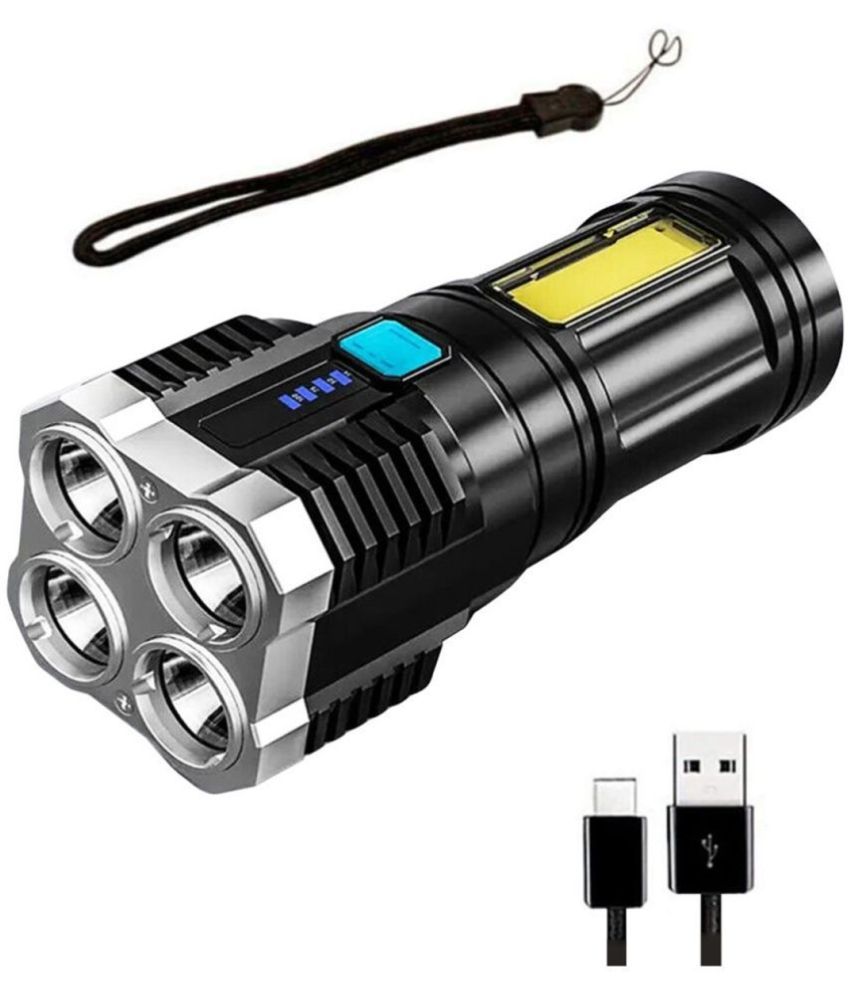     			Berg 4 Lighting Modes - 4W Rechargeable Flashlight Torch ( Pack of 1 )