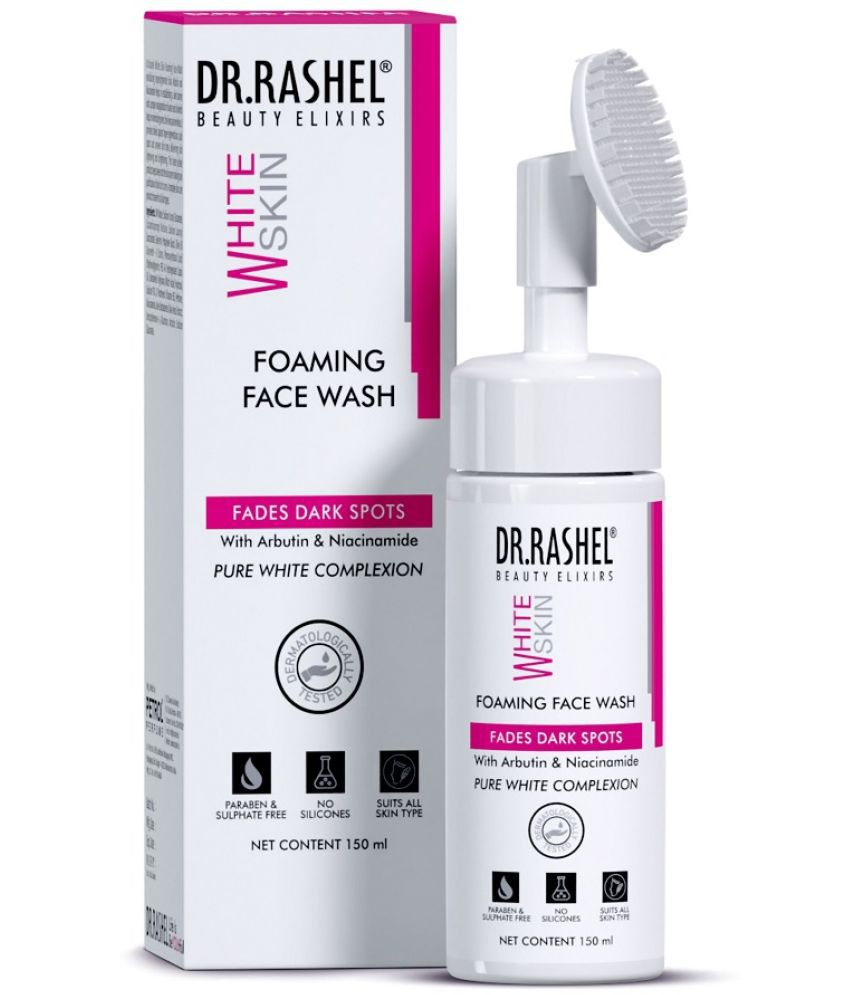     			DR.RASHEL White Skin Foaming Face Wash with Niacinamide & Arbutin For Spotless Acne Free Skin 150ml