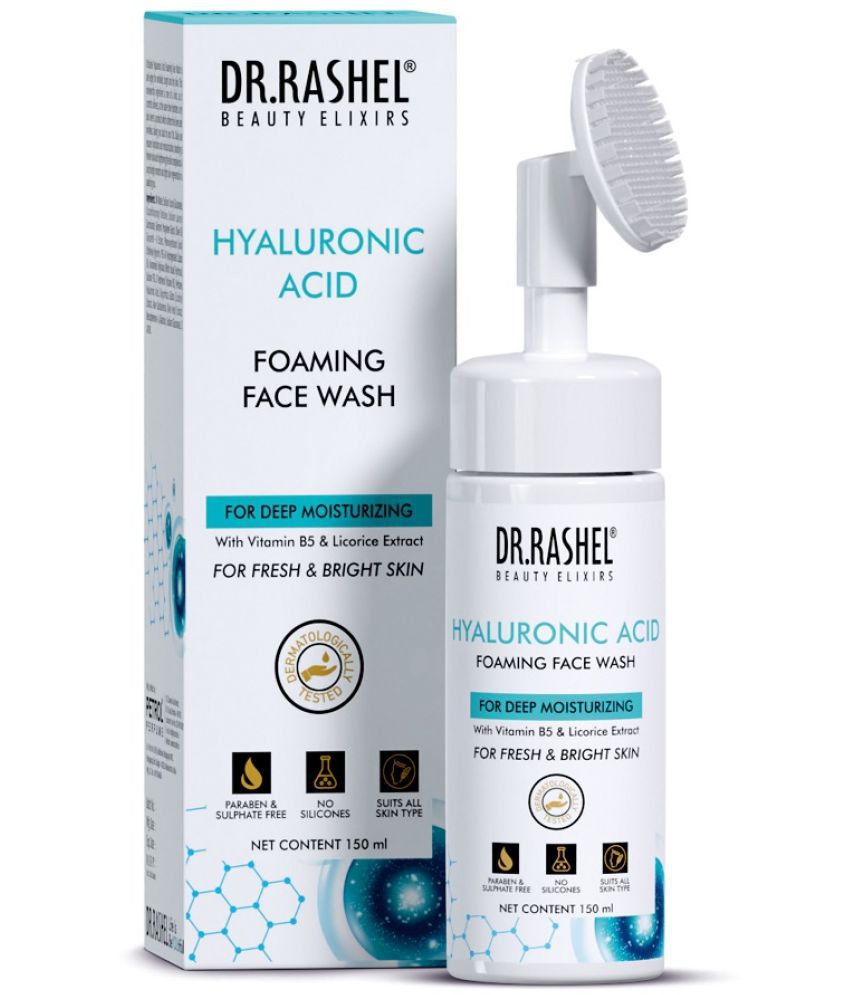     			DR.RASHEL Hyaluronic Foaming Face Wash For Deep Cleansing & Moisturizied Skin for Men & Women