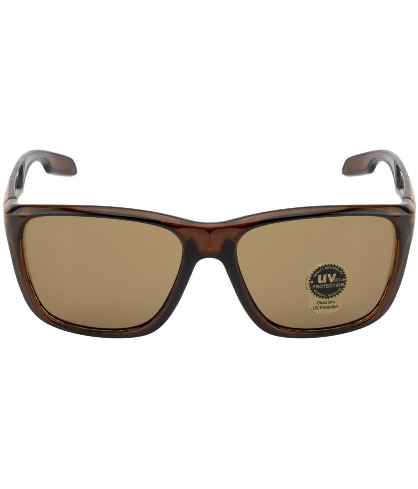     			Fair-X Brown Square Sunglasses ( Pack of 1 )